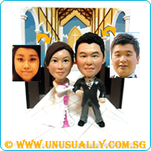 Custom 3D Lovely Wedding Couple Figurines